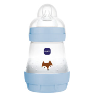 MAM Anti-Colic Matt Cumisüveg újszülötteknek 160 ml (kék, róka)
