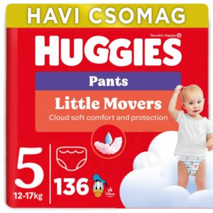 Huggies Little Movers Pants Bugyipelenka 5 (12-17 kg) 136 db