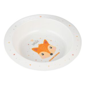 Canpol Babies Műanyag tál 270 ml 4 hó+ (róka)