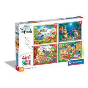 Clementoni Winnie the Pooh (Micimackó) 4 in 1 Super Color kirakó 3 év+ (21514)