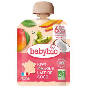 BabyBio Mangó kiwi kókusztej 90g 6 hó+