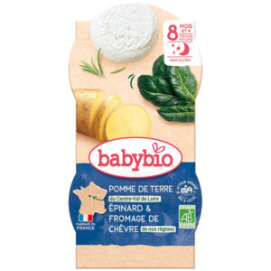 BabyBio Esti tálkás menü - Burgonya spenót kecskesajt 2x 200g 8 hó+