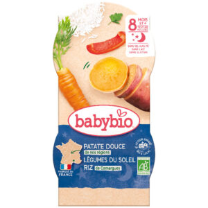 BabyBio Esti tálkás menü - Édesburgonya zöldséges rizzsel 2x 200g 8 hó+