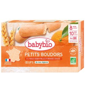 BabyBio Narancsos fogzós babapiskóta 120 g 8 hó+