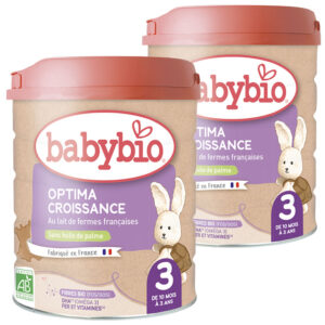 BabyBio Optima 3 Tehéntej alapú anyatej-kiegészítő tápszer 10-36 hó 2x 800 g (1600 g)