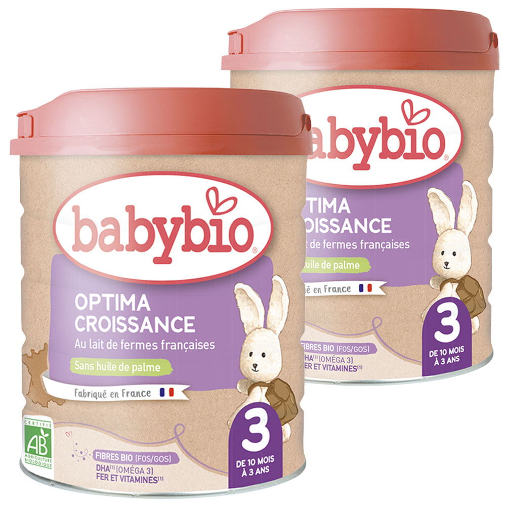 BabyBio Optima 3 Tehéntej alapú anyatej-kiegészítő tápszer 10-36 hó 2x 800 g (1600 g) BabyBio Optima 3 Tehéntej alapú anyatej-kiegészítő tápszer 10-36 hó 2x 800 g (1600 g)