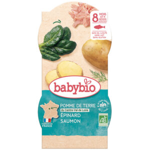 BabyBio Spenótos burgonya lazaccal 2x 200g 8 hó+