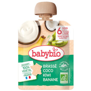 BabyBio Vegán krémdesszert banán kiwi kókusztej 85 g 6 hó+