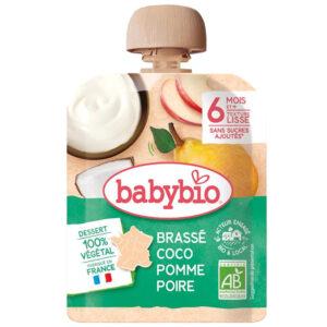 BabyBio Vegán krémdesszert körte barack kókusztej 85 g 6 hó+