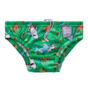 Bambino Mio Textil uszópelenka Zöld cápák 'XL' 2-3 év (12-15 kg)