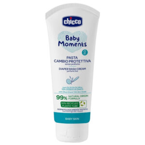 Chicco Baby Moments Bőrnyugtató popsikrém 99% természetes összetevővel 0 hó+ 100 ml