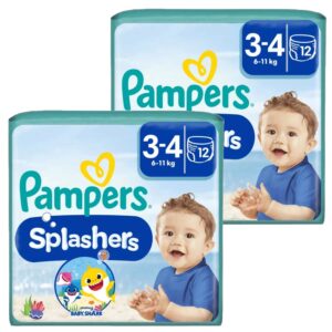 Pampers Splashers Úszópelenka 3-4 (6-11 kg) 2x 12 db (24 db)