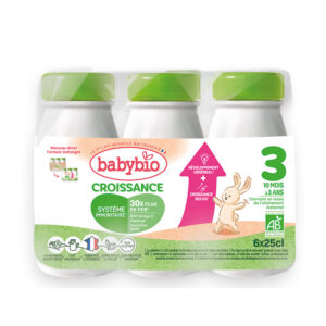 BabyBio 3 Croissance – Cseperedő – Anyatej-kiegészítő tápszerital 10-36 hó 6×250 ml_