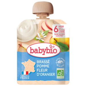 BabyBio Alma narancsvirág tejes krémdesszert 4x 85 g 6 hó+