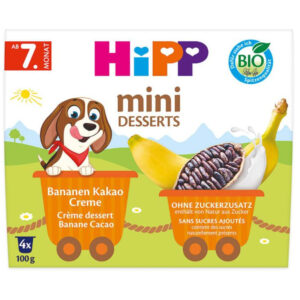 Hipp Bio Banános - kakós krém 4x100 g 7 hó+