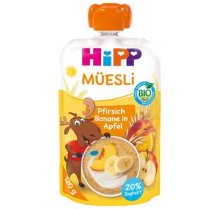 HiPP Bio Müzli Őszibarack banán alma joghurt 120 g 12 hó+