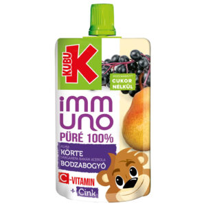 Kubu Immuno Körte bodzabogyó 100% püré C-vitaminnal és Cinkkel 100 g