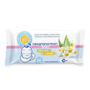 Neogranormon Baby Törlőkendő Aloe és kamilla kivonattal 55 db