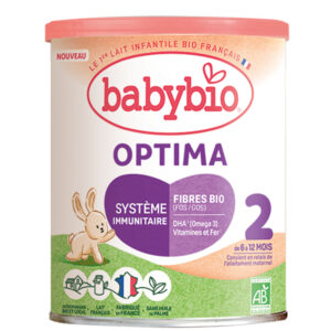 BabyBio Optima 2 Tehéntej alapú anyatej-kiegészítő tápszer 6 hó+ 400 g - próbacsomag