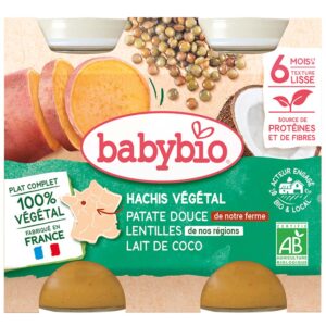 BabyBio Vegán Pásztorpite édesburgonyával és lencsével 2x 200 g 6 hó+