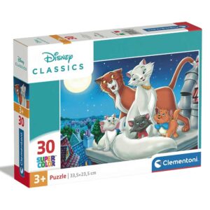 Clementoni Szuper Színes 30 db-os Disney Macskarisztokraták puzzle 3 év+ (20278)