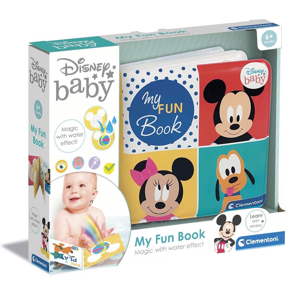 Clementoni Disney Baby My Fun Book színváltós puha könyv 6 hó+ (17720) Clementoni Disney Baby My Fun Book színváltós puha könyv 6 hó+ (17720)