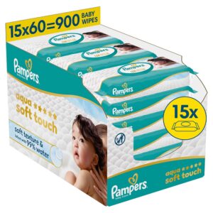 Pampers Aqua Soft Touch Nedves torlokendo 15x 60 db (900 db)