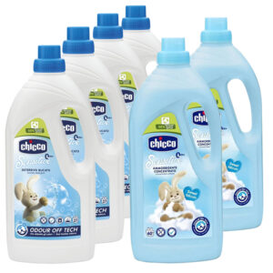 Chicco Baby Sensitive Mosószer (108 mosás) + öblítő (120 mosás) csomag