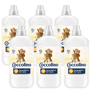 Coccolino Sensitive - Almond & Cashmere Balm Öblítő 6x 1275 ml (306 mosás)