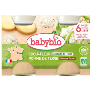 BabyBio Karfiol burgonyával 2x 130 g 6 hó+