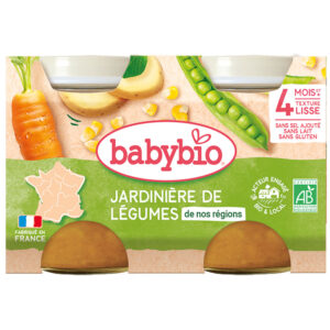 BabyBio Kerti Zöldségek 2x 130 g 4 hó+
