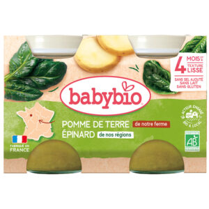 BabyBio Burgonya spenottal 2x 130 g 4 ho+