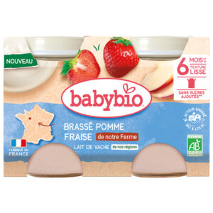 BabyBio Almas epres kremjoghurt 2x 130 g 6 ho+