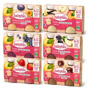 BabyBio Gyumolcsos bebietelek 12x 130 g 4-6 ho+
