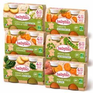 BabyBio Zöldséges bébiételek 12x 130 g 4 hó+