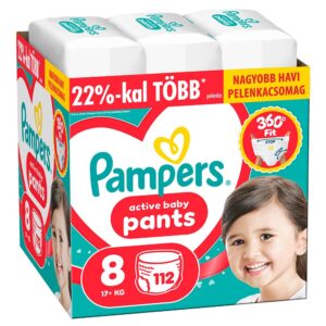 Pampers Active Baby Pants Bugyipelenka 8-as meret (17 kg+) 112 db - Havi pelenkacsomag