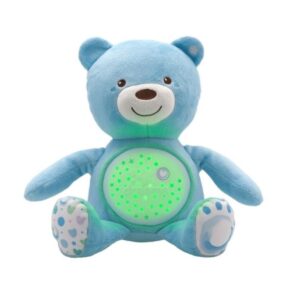 Chicco Baby Bear plüss maci projektor - kék