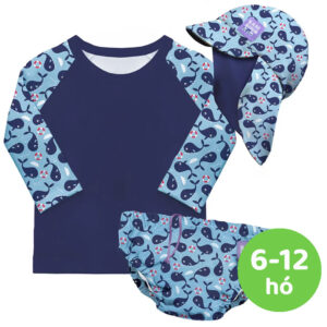 Bambino Mio Furdoruha szett 6-12 honapos korig (Blue Whale)