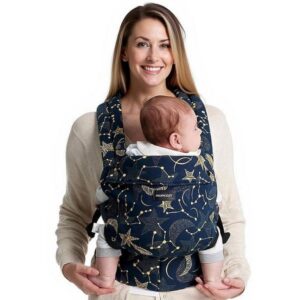 Momcozy PureHug Ergonomikus babahordozó újszülött kortól (pamut, éjszakai csillagok)